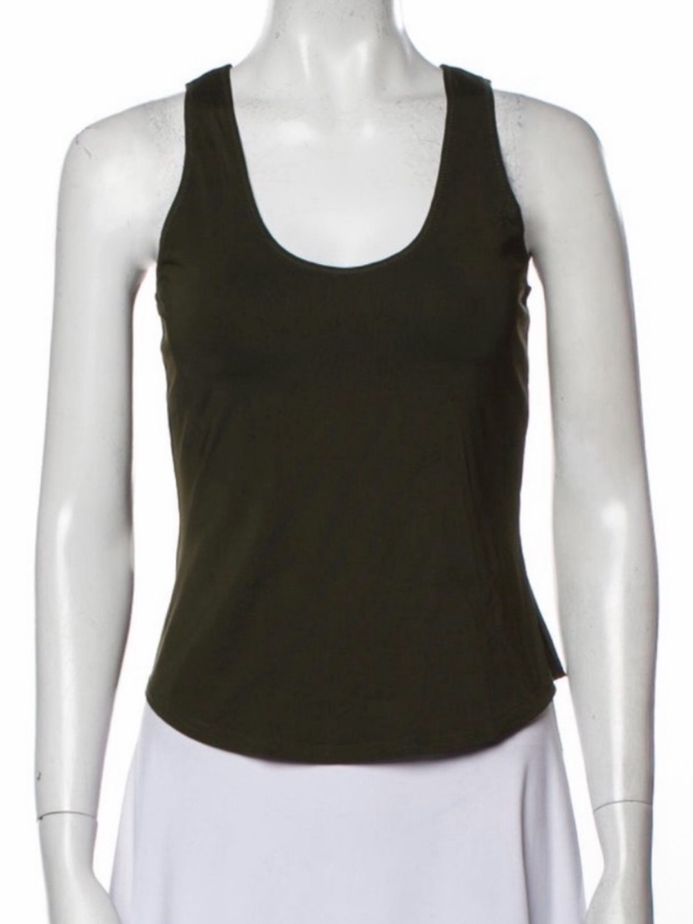 Worth | Olive Scoop Neck Tank